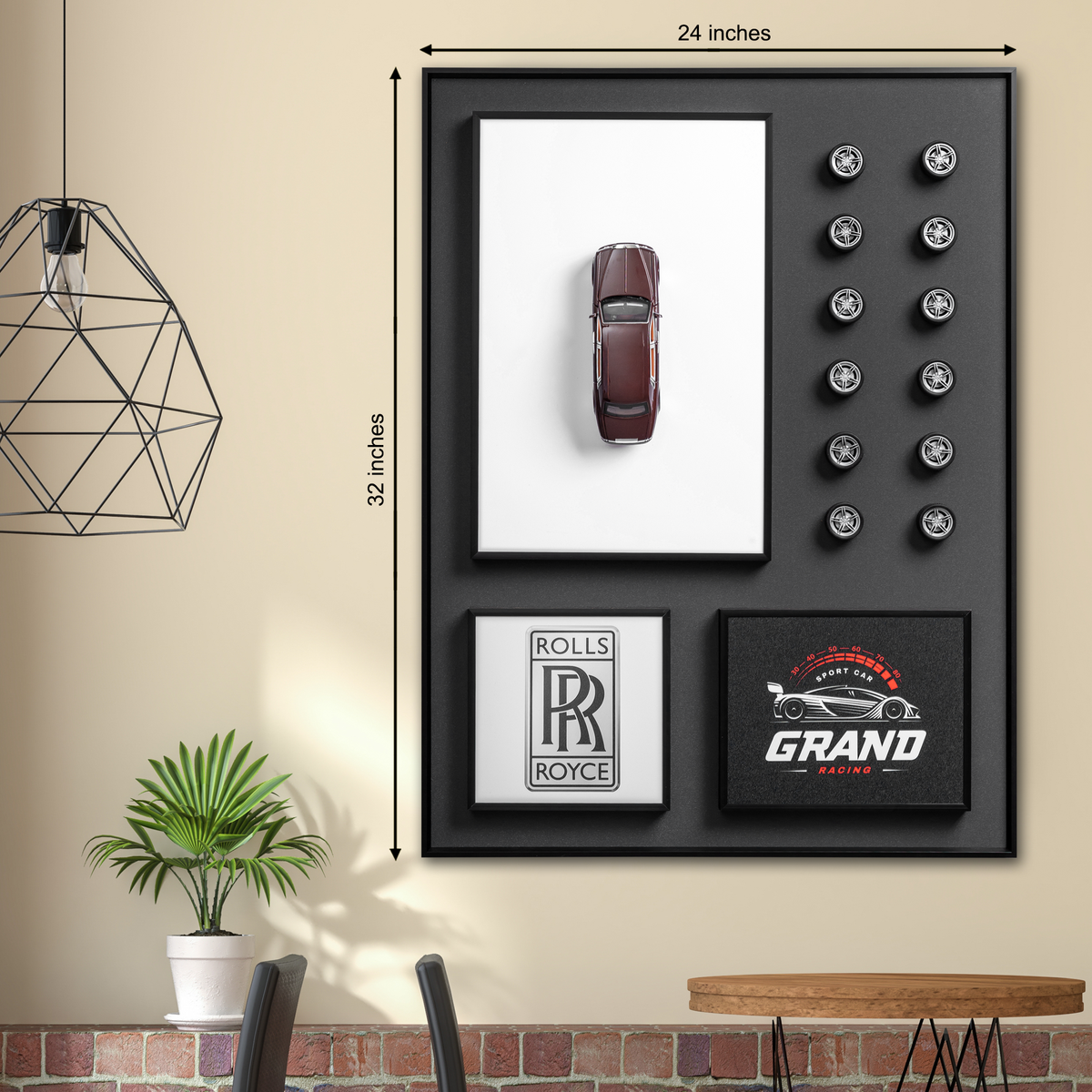 Rolls Royce Car Fans Shadow Box