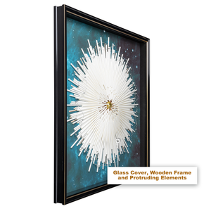 Whispering Floral Shadow box - Green