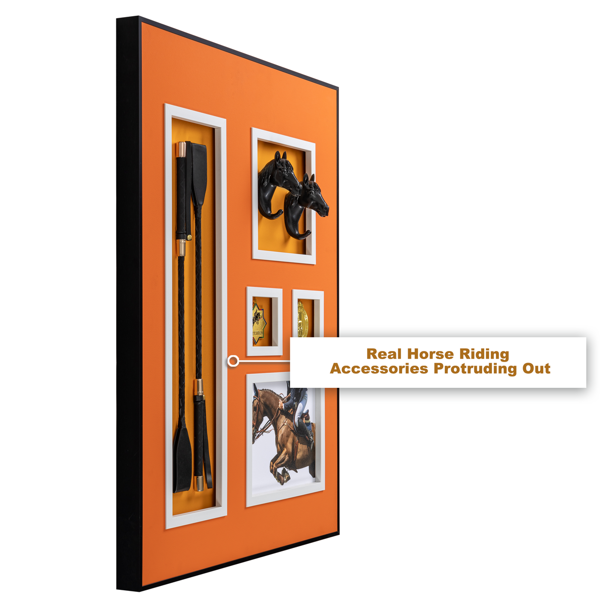 Buy Equestrian Enthusiasts Shadow Box - Orange | Dekor Company