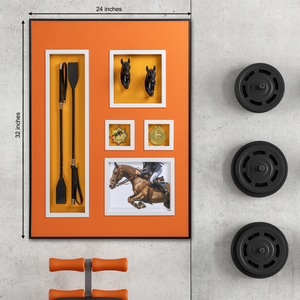 Equestrian Enthusiasts Shadow Box - Orange