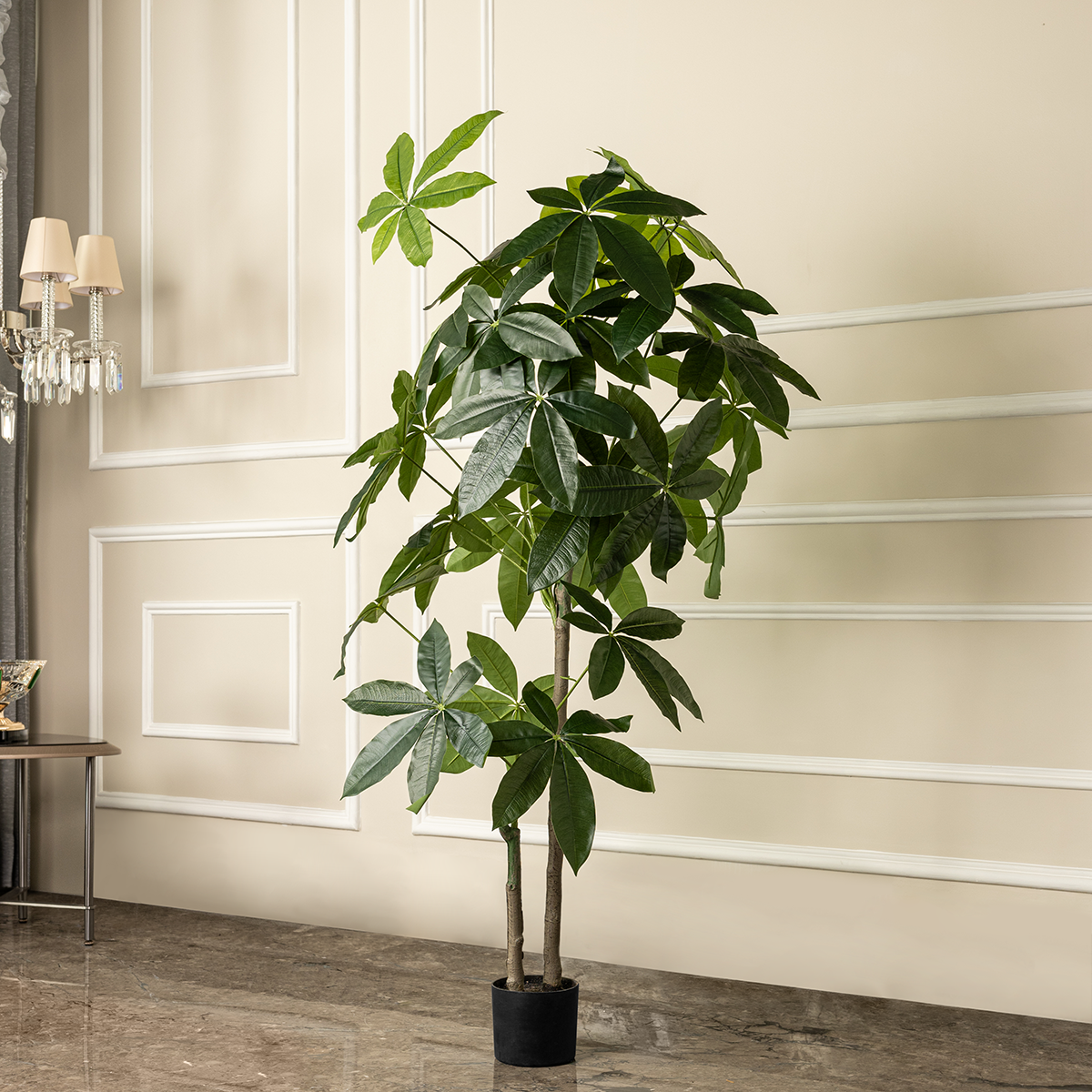 artificial money tree plant Faux Money Tree artificial Plant (Big) (Natural Feel) – Dekor Company