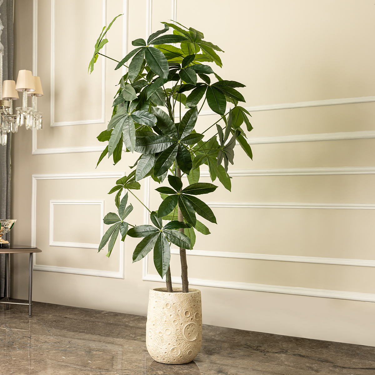 artificial money tree plant Faux Money Tree artificial Plant (Big) (Natural Feel) – Dekor Company