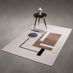 Graphic Grid Floor Rug (5 x 7.5 Feet Feet)