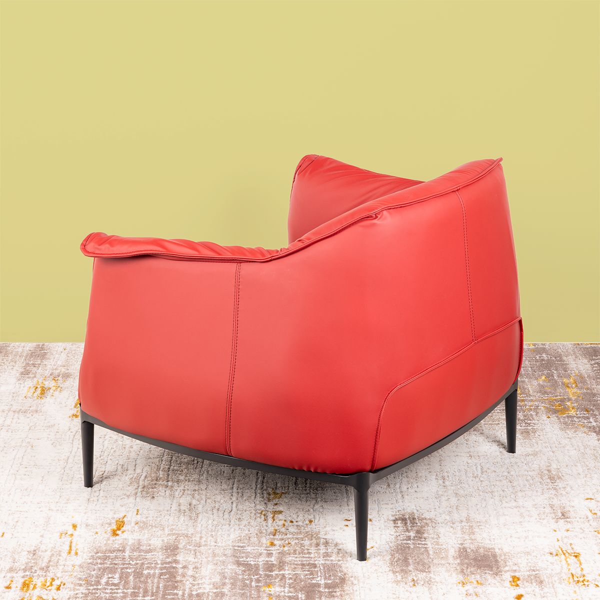 Aureate Accents Lounge Chair -  RED