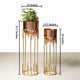 Dripping Luxury Metal Rose Gold Planters - Pair