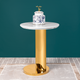 Radiant Rendezvous Side Table -(Stainless Steel)