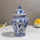 Handmade Blue White  Decorative Ceramic Vase And Showpiece