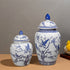 The Casablanca Chevron Decorative Ceramic Vase And Showpiece (white) -Set of 2