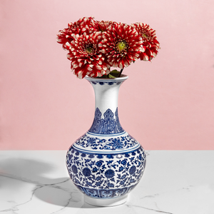 The Royal Blue Drip Decorative Ceramic Vase