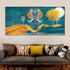The Udaipur Elephant Crystal Glass Painting Forest - Set of 3 (N)