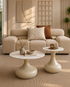 Mira Curve Centre Table for Living Room - Set of 2