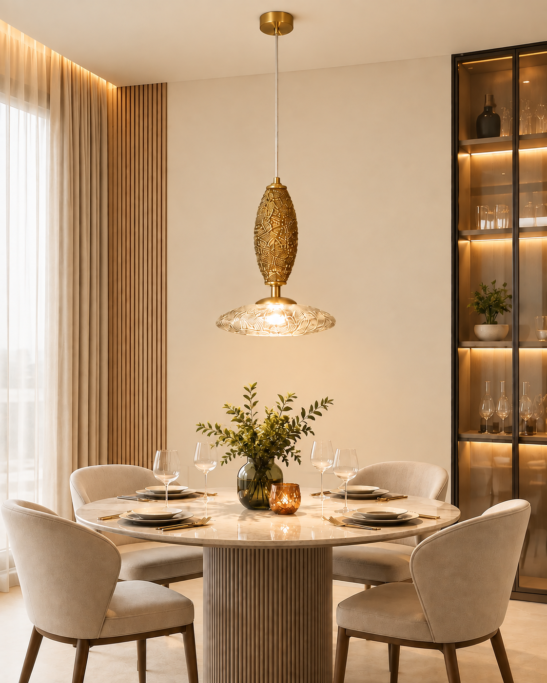 Luminous Nest Pendant Light For Living Room & Home Decoration item