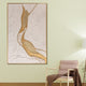 Luminous Flow 100% Hand Wall Painting For Home ( 32 x 47 Inches )