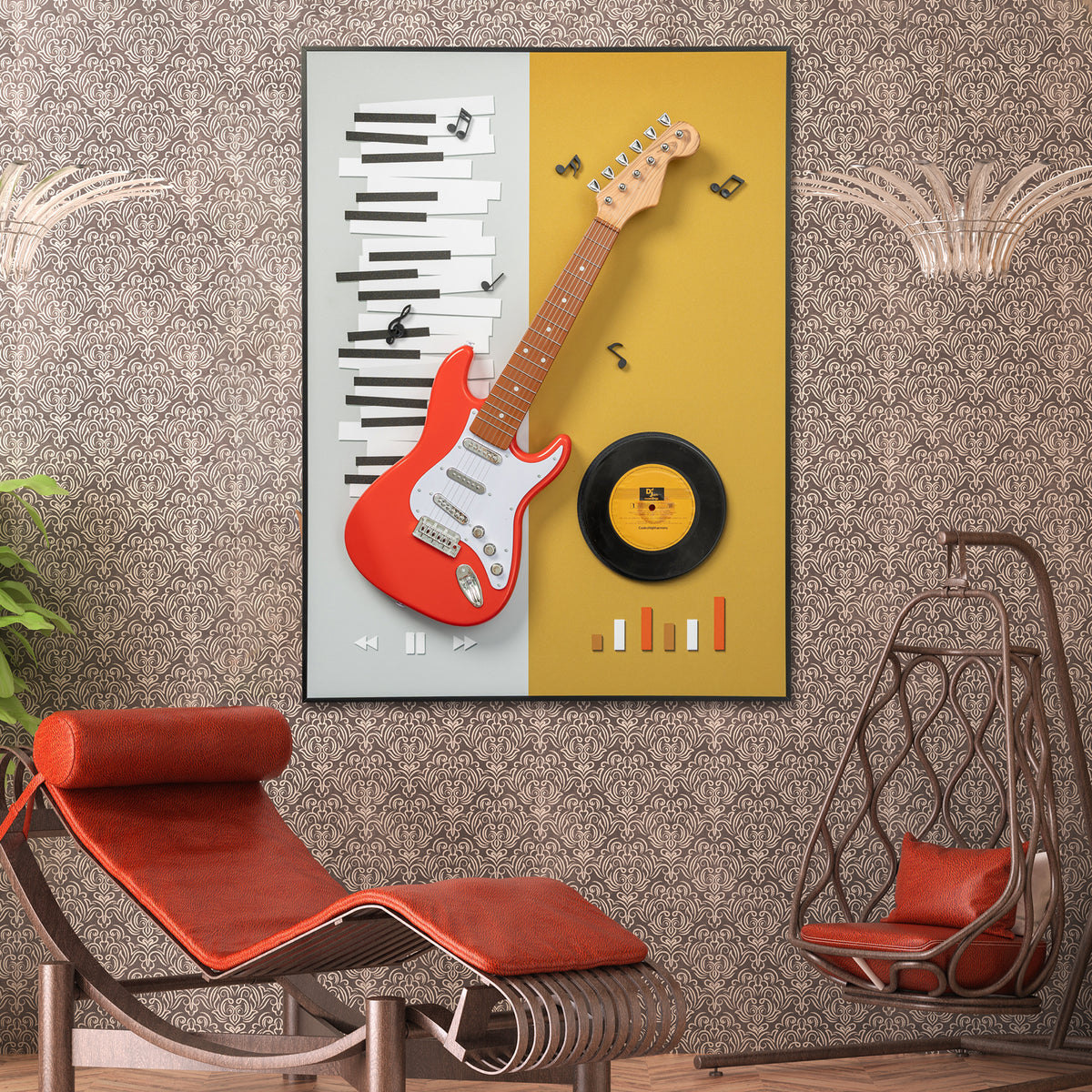 Tunes & Tones Wall Decoration Pop Art Shadow box
