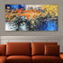 Beauty in Abstraction  100% Hand Painted Wall Painting (With outer Floater Frame)