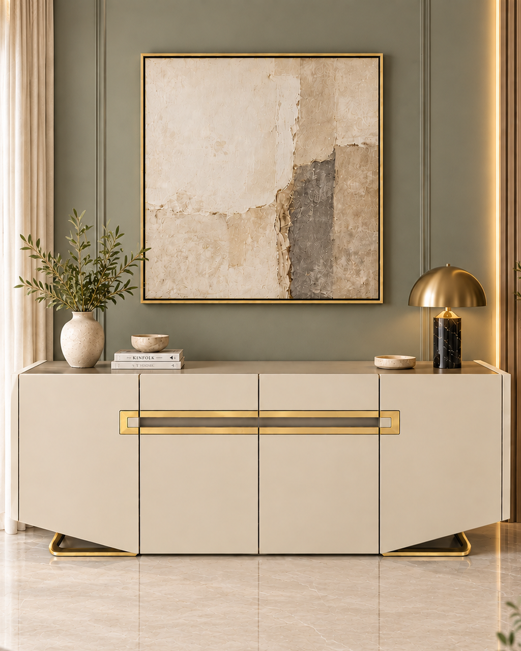 Aurelia Storage Cabinet and Console Table For Home & Crockery Storage Cabinet / Crockery Unit