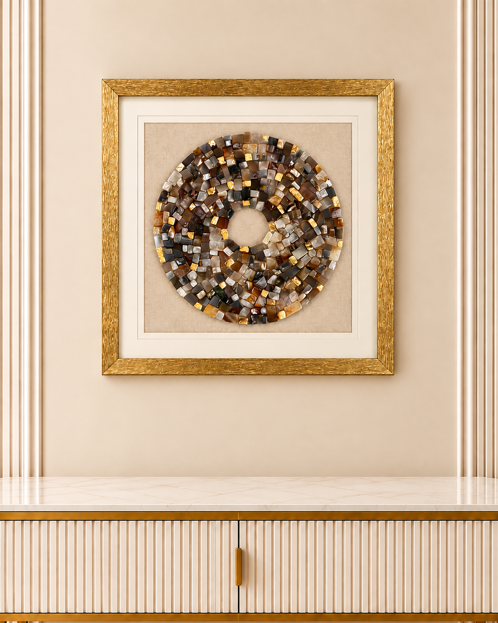Serene Eclipse Shadow Box Wall Decoration Piece