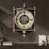 Signature Time Luxury Designer Wall Clock For Living Room With Moving Gear Mechanism Buy Wall Clock Online (Steel Body)
