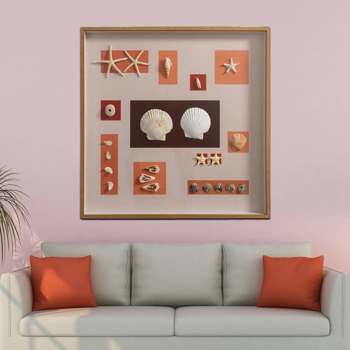 Ocean Treasures  Shadow Box Wall Decoration Piece