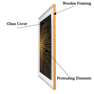 Burst of Light Shadow Box Wall Decoration Piece