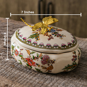 Golden Butterfly Blossom Jar & Showpiece & Item for Home Decoration