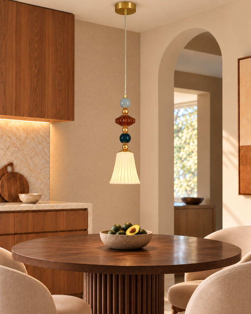 Soravina Pendant Light For Home & Item for Home Decoration - Red & Green