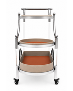 Elvane Bar Cart with Wheels