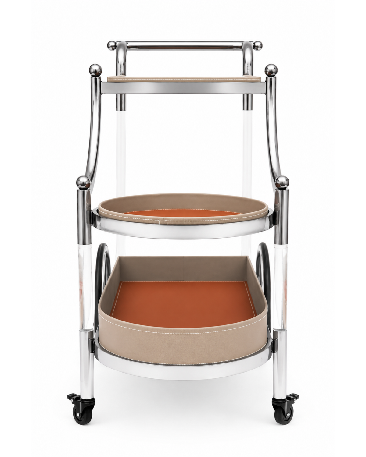 Elvane Bar Cart with Wheels
