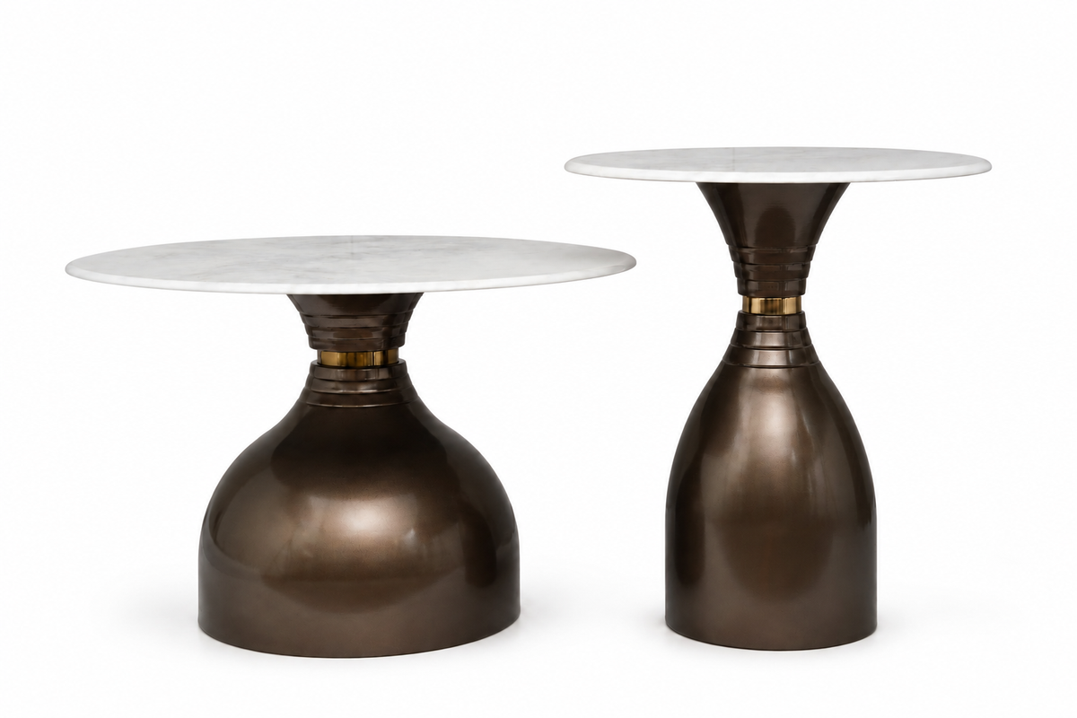 Luna Form Coffee Table for Living Room - Set of 2
