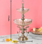 Tranquil Flame  2 Tier Serveware