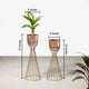 Artful Foliage Planters Set of 2 - Rose Gold