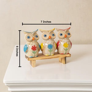 Owl Garden Melody Table Decoration Showpiece & Home Decoration Items
