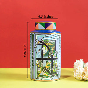The Vibrant Song of Nature Decorative Ceramic Vase - Big