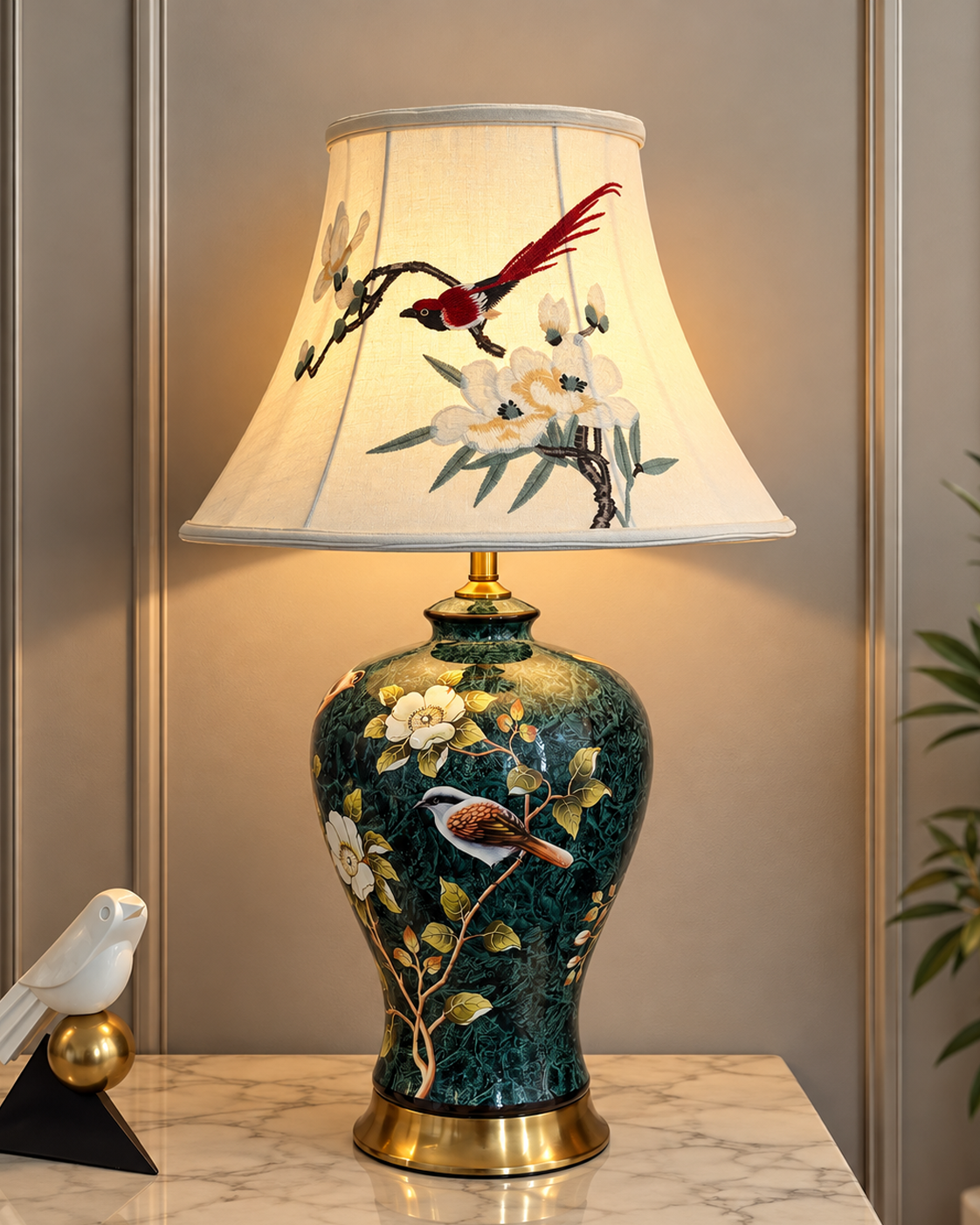 Enchanted Garden Designer Table Lamps for Living Room