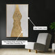 Serene Gold Mirage Modern Wall Art ( 32 x 47 Inches )
