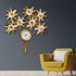 Floral Symphony Metal Wall Art Clocks for the Home Buy Wall Clock Online
