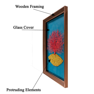 A symphony of Trees Shadow Box Wall Decoration Piece