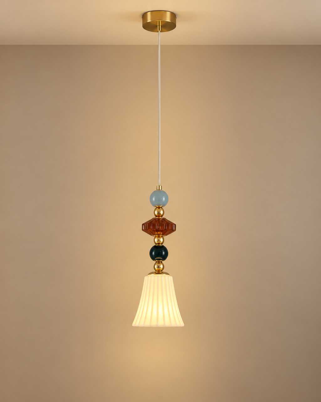 Soravina Pendant Light For Home & Item for Home Decoration - Red & Green