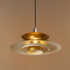 Arctic Wave UFO Pendant For Living Room & Item for Home Decoration - Gold