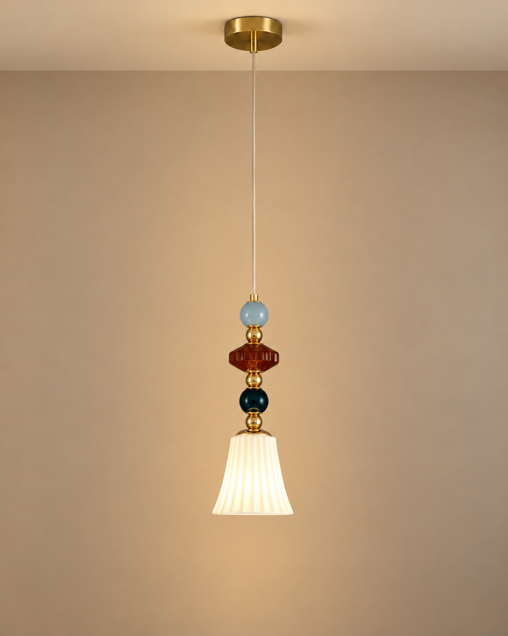 Soravina Pendant Light For Home & Item for Home Decoration - Red & Green
