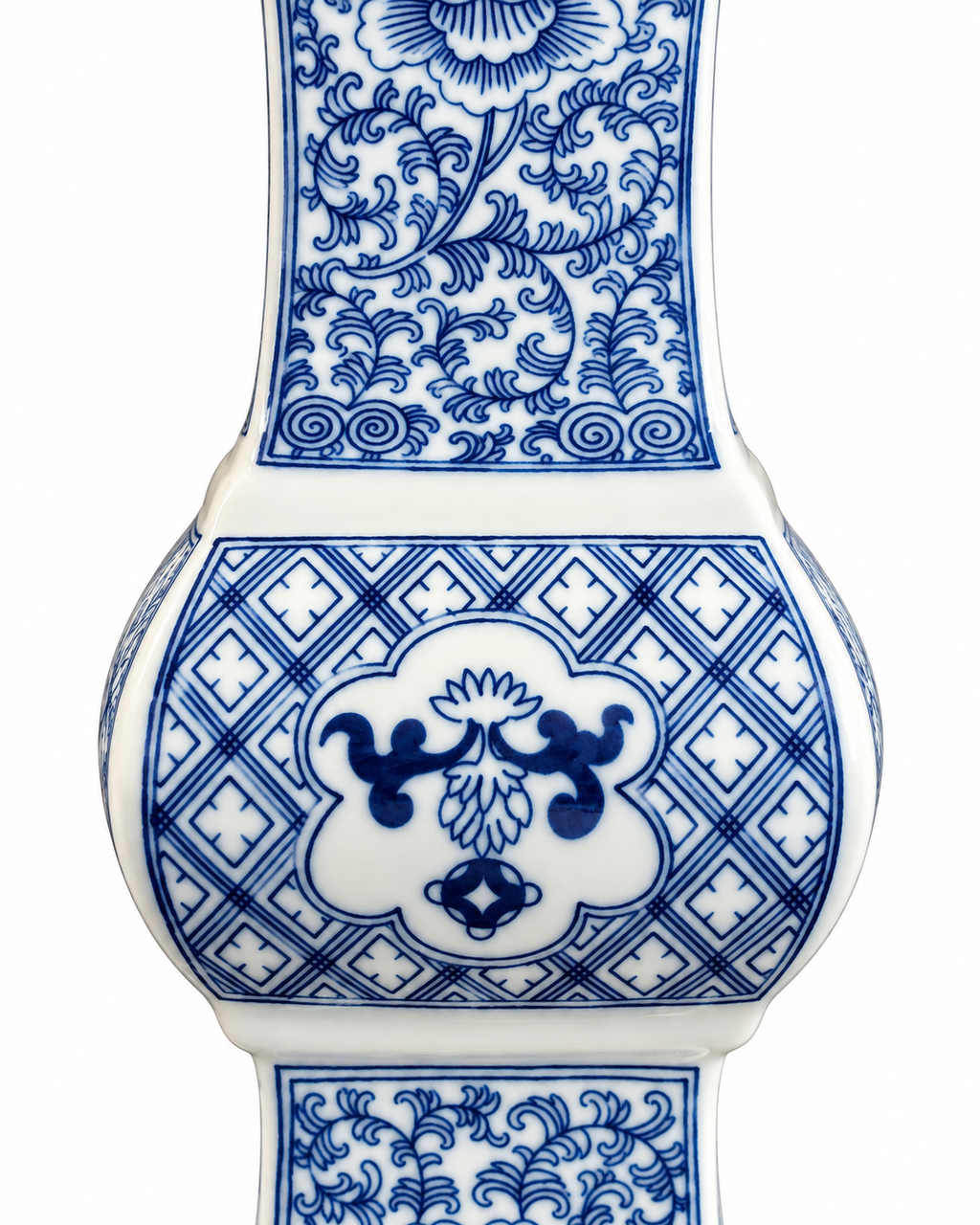 Blossom Tower Decorative Vase & Showpiece for Home & Item for Home Decoration (Blue Pottery)