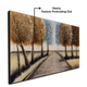 Golden Pathway to Home 100% Handmade Wall Painting for Home