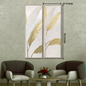 Nature’s Embrace Hand painted Wall Art (With Outer Floater Frame)