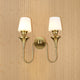 Elysian Curve Wall Light for Living Room - Double Sconce