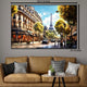 The Eiffel Street Framed Canvas Art Paintings