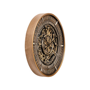 Galactic Hour Luxury Designer Wall Clocks for the Home With Moving Gear Mechanism Buy Wall Clock Online (Steel Body)