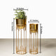 Dripping Luxury Metal Gold Planters - Pair