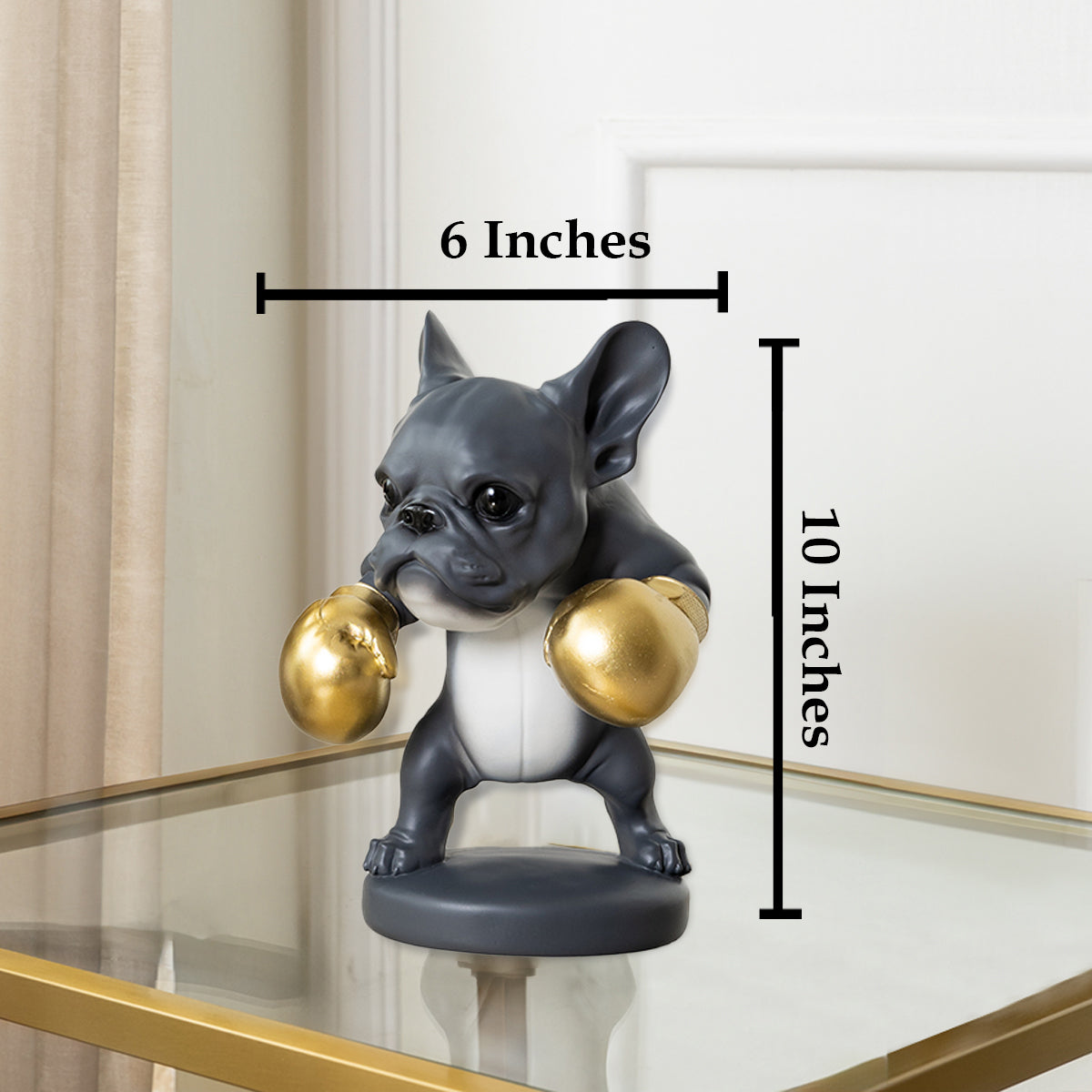 Boxing Pup Champion Table Decoration Showpiece & Home Decoration Items ...