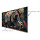 Royal Majestic Elephant Crystal Glass Painting & Wall Decoration Items