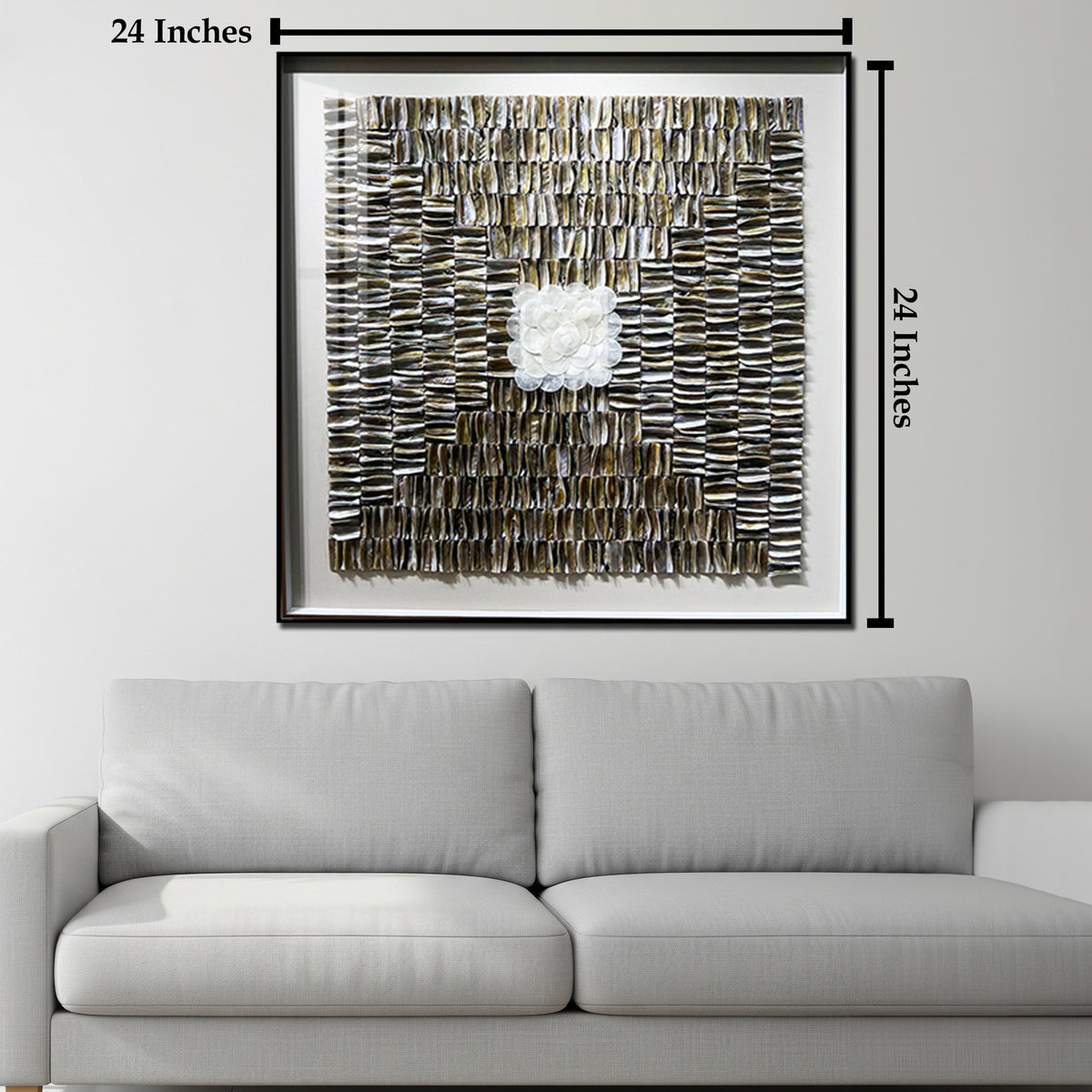 Nautical Shell Shadow Box Wall Decoration Piece